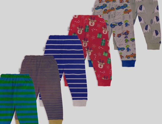 NammaBaby - Cotton Blend Multi Boys Trackpant ( Pack of 6 ) - None