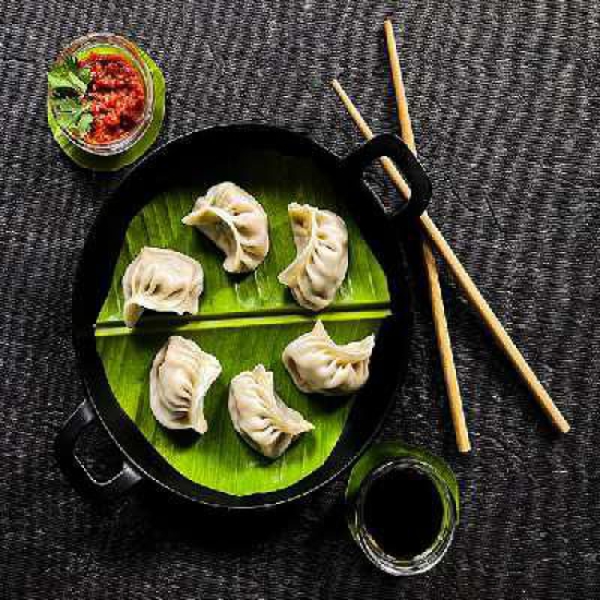 Chicken Cheese Steamed Momo (6 Pcs)