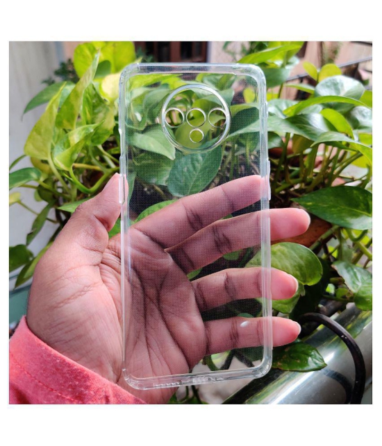 OnePlus 7T Soft Silicon Cases Case Vault Covers - Transparent - Transparent