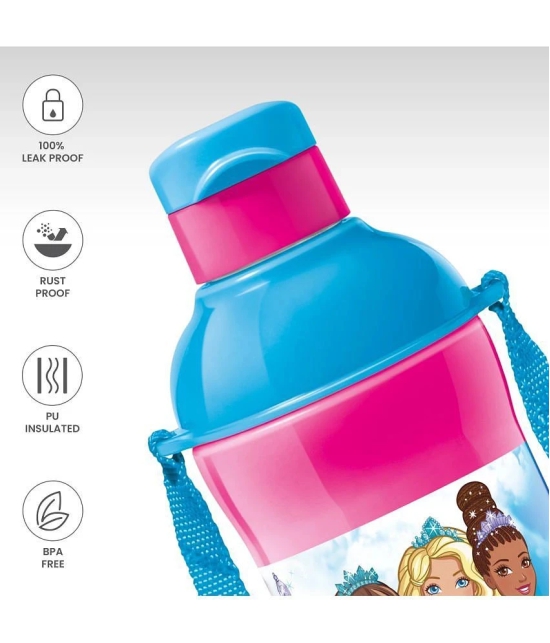 Milton STEEL BARBIE 400 Blue Water Bottle 390 ml (Set of 1) - Blue