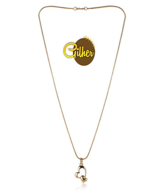 gilher - Golden Pendant ( Pack of 1 ) - Golden