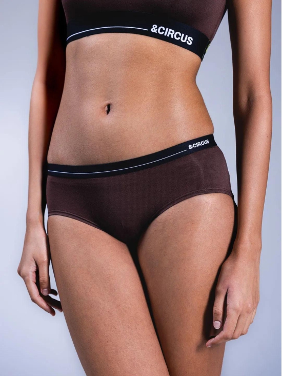 Women's Hipster Briefs - Umber-L