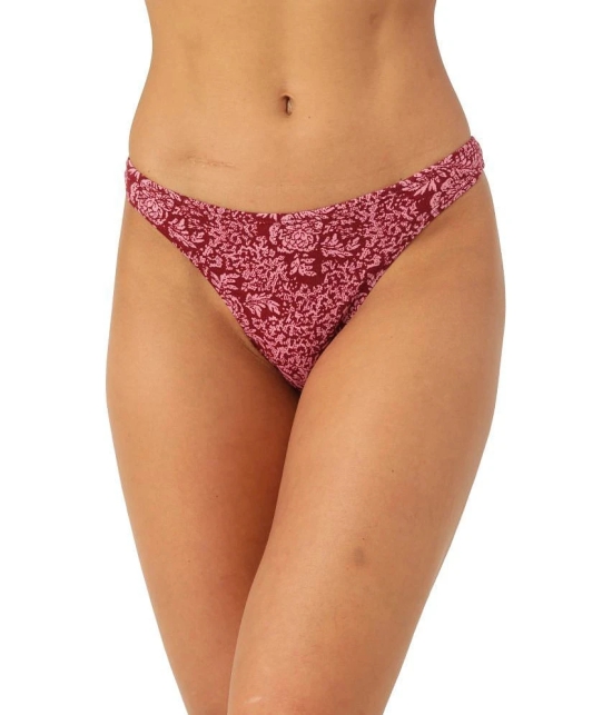 Leading Lady - Multi Color Cotton Printed Womens Thongs ( Pack of 3 ) - None