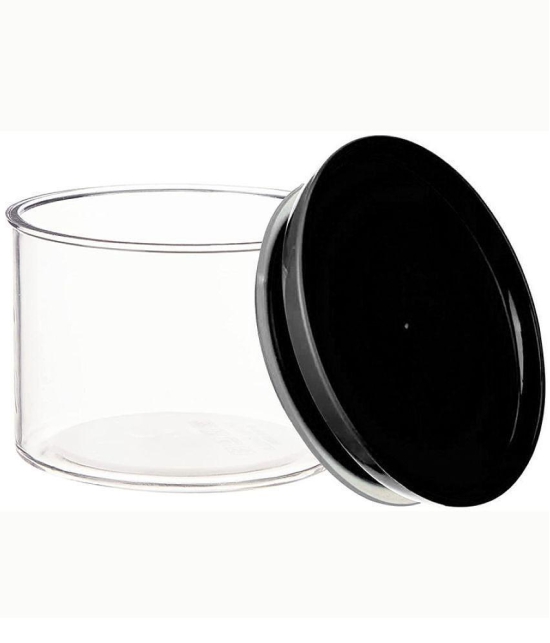 HOMETALES - PET Royal Jar with Tray, Pack of 4 ( 500 ml Each), Black - Black