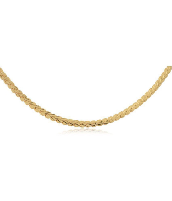 AanyaCentric Combo of 2 Gold Plated 28inches Long Fashion Chain - None