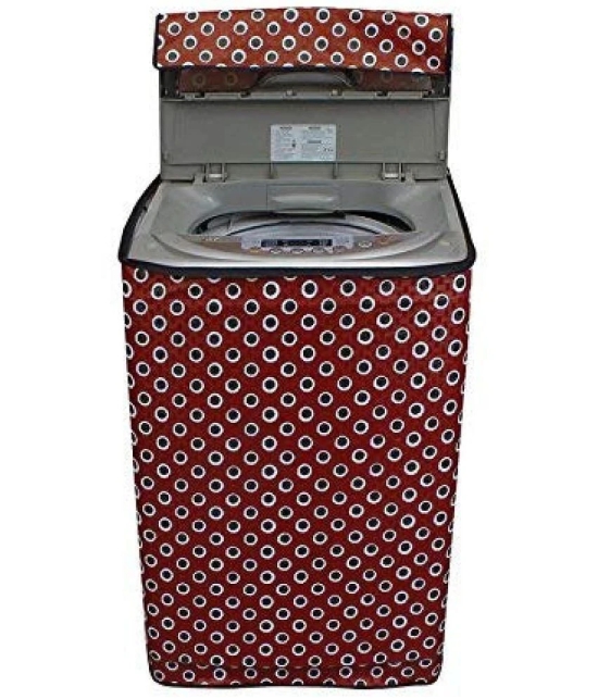 CASA FURNISHING Top Load Washing Machine Cover Compatiable For 7 kg - Red - Red