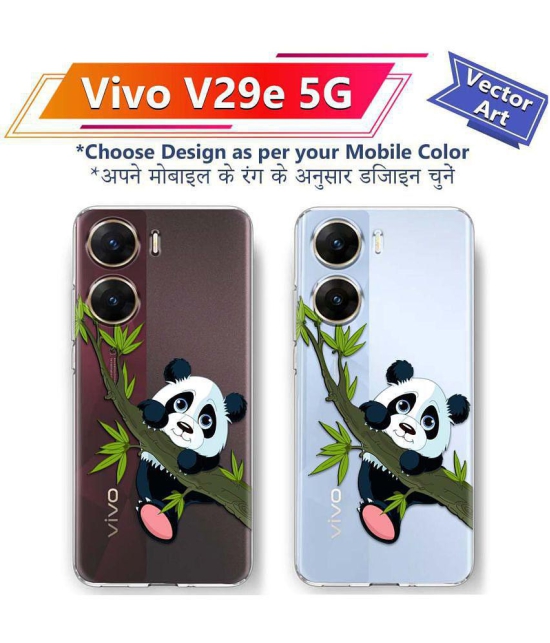 Fashionury Multicolor Printed Back Cover Silicon Compatible For Vivo V29e ( Pack of 1 )