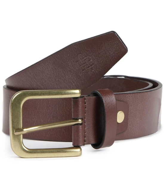 Bonjour - Brown Leather Mens Belts Wallets Set ( Pack of 1 ) - None