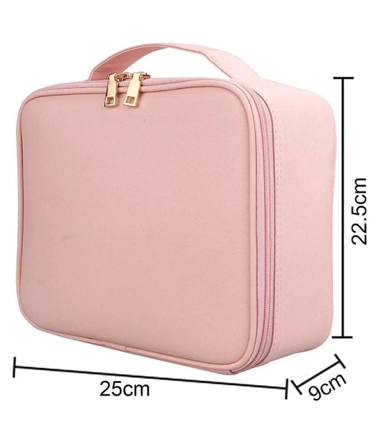 House Of Quirk Pink Makeup Cosmetic Storage Case