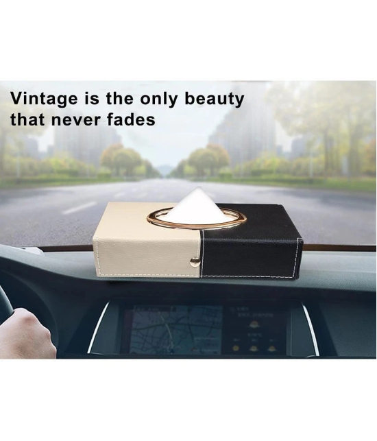 Auto Hub Car Tissue Dispenser Leatherite Multi Color