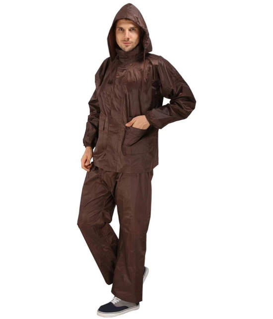 Goodluck Raincoat Set - Brown - None