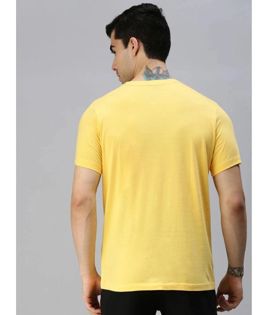 ONN - Yellow Cotton Blend Regular Fit Mens T-Shirt ( Pack of 1 ) - None