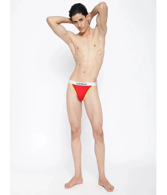 La Intimo Cotton Mens Bikini ( Red ) - None