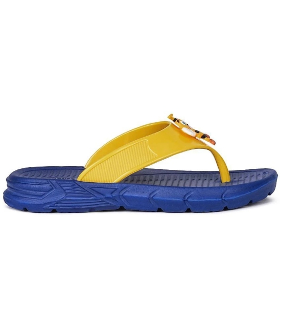 Aqualite Kids Royal Blue & Yellow Slipper - None