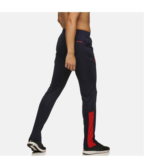 Omtex - Navy Cotton Blend Mens Trackpants ( Pack of 1 ) - None