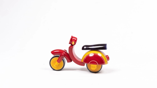 Handmade Wooden Yetikoppaka Toy Vespa Scooter