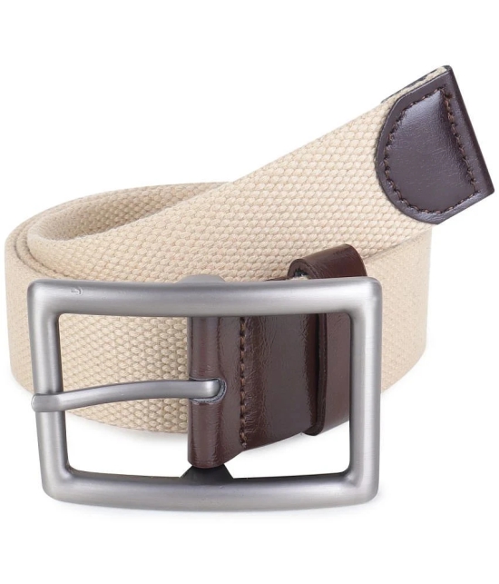 Zacharias - Beige Canvas Mens Casual Belt ( Pack of 1 ) - None