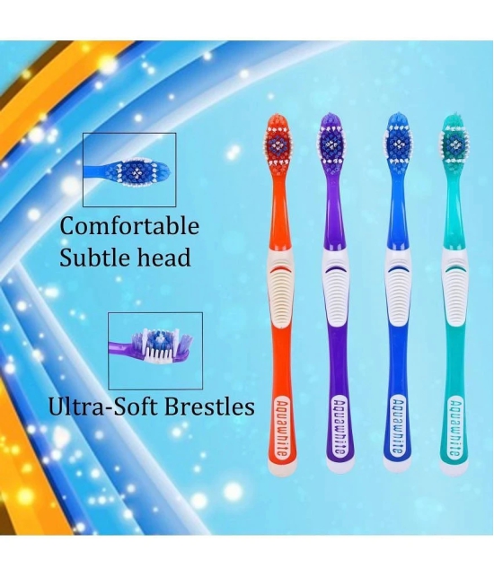 aquawhite STARCOP Family Pack Toothbrush Pack of 4