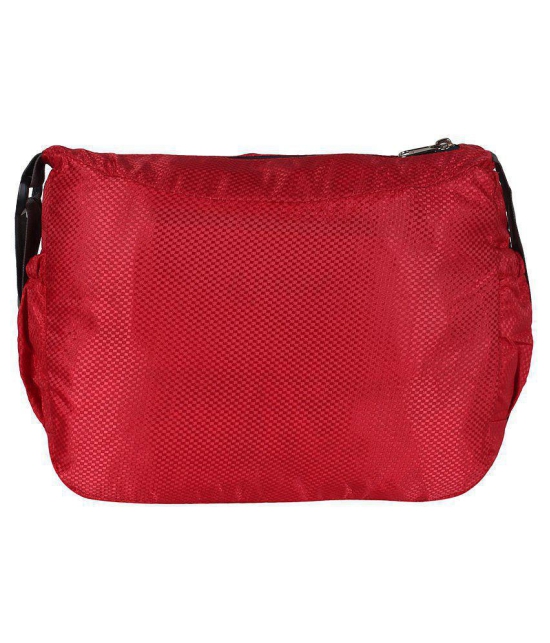 Apnav Red Polyester Casual Messenger Bag