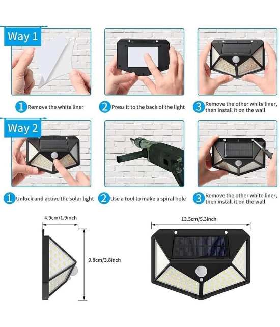 MIRADH - 12W Solar Garden Light ( Pack of 1 )