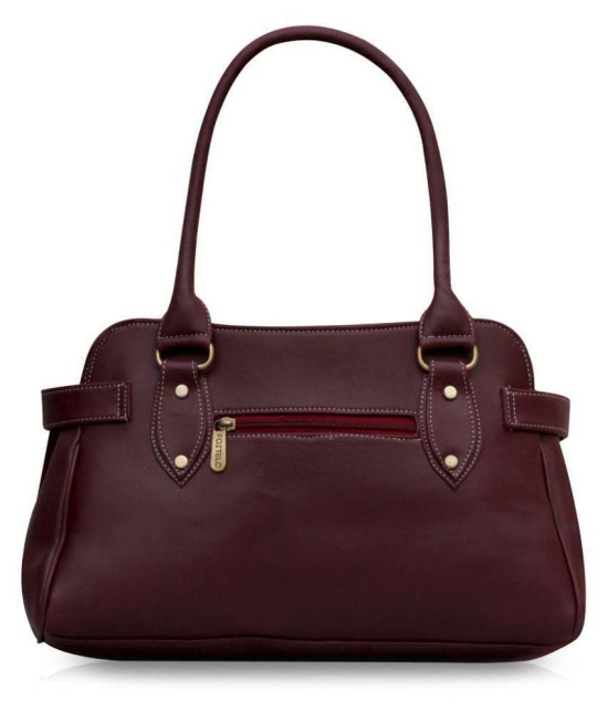 Fostelo -   Maroon Faux Leather Shoulder Bag - Maroon