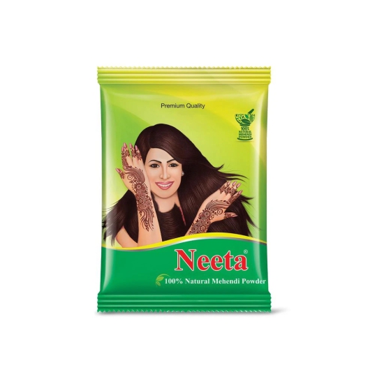 Neeta Mehendi Powder 100g Pack of 6, 100% Natural Henna Mehandi Powder for Hair, Hand & Feet