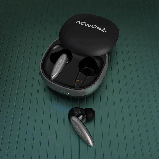 DwOTS 717 - Low Latency Earbuds With Fast Charging Dodger Blue Charcoal Black