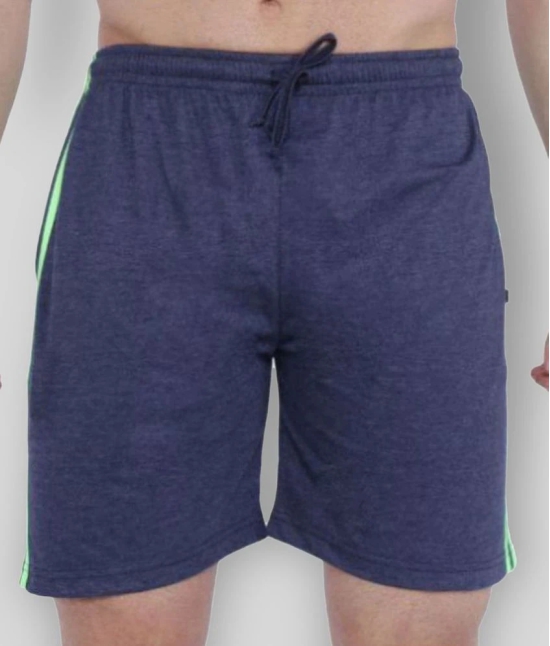 Neo Garments - Blue Cotton Mens Shorts ( Pack of 1 ) - None