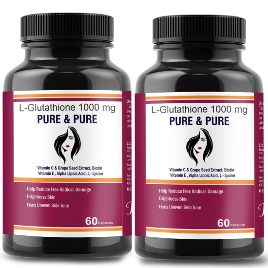 L-Glutathione Capsules (Combo Pack 120 Capsules)