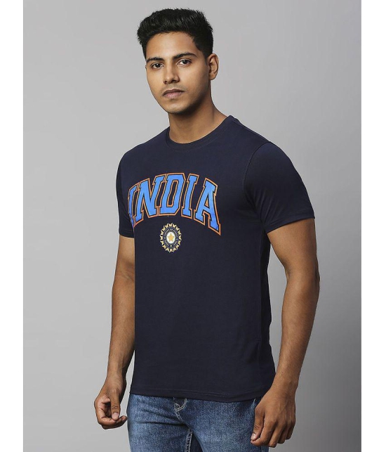 FanCode - Navy Blue Cotton Regular Fit Men's Sports T-Shirt ( Pack of 1 ) - None