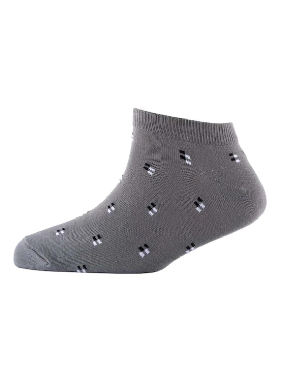 Men Pack Of 2 Patterned Cotton Ankle Length Socks