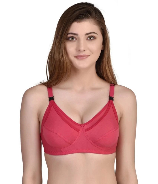 Desiprime Poly Cotton Everyday Bra - Red Single - 34B