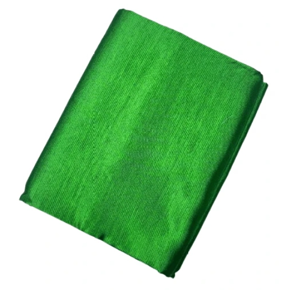 Green Dupioni Silk Fabric By The Yard