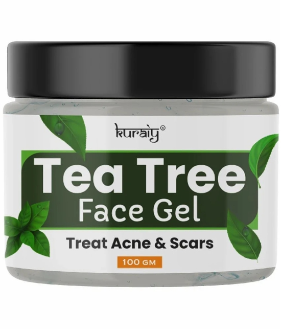 KURAIY Tea Tree Acne& Scar Removal Face Gel Suitable for All Skin Types 100g Pack of 2