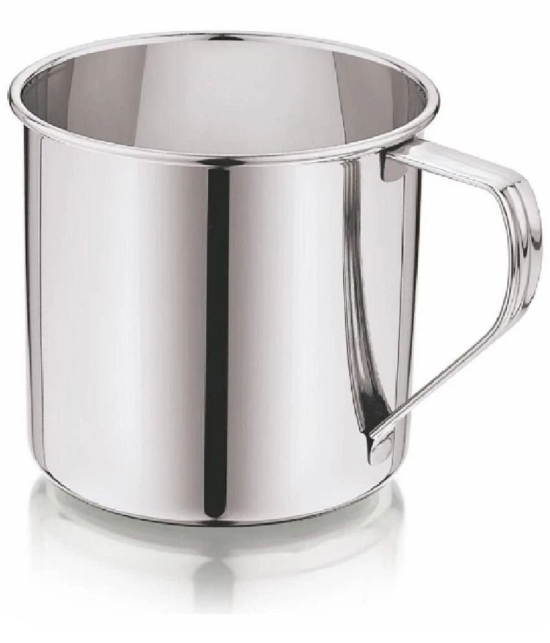 Dynore Multipurpose Mug Solid Stainless Steel Coffee Mug 300 mL ( Pack of 2 ) - Silver