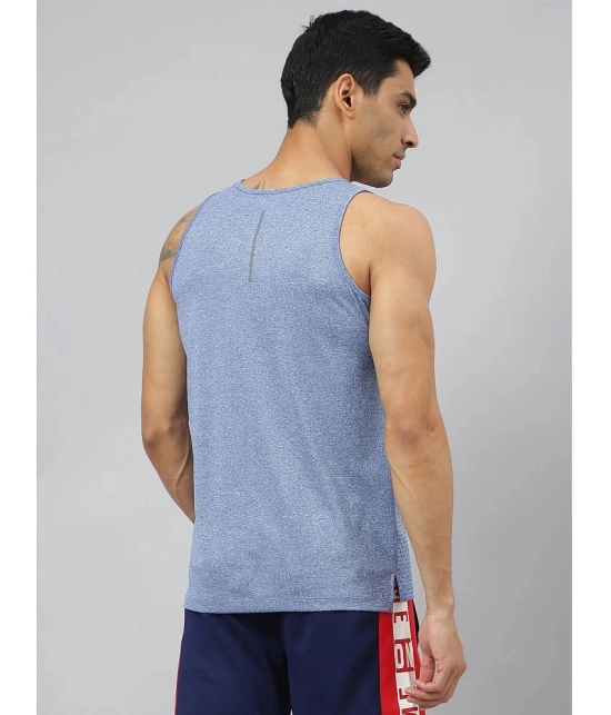 Alcis Blue Polyester Slim Fit Mens Tanks ( Pack of 1 ) - None