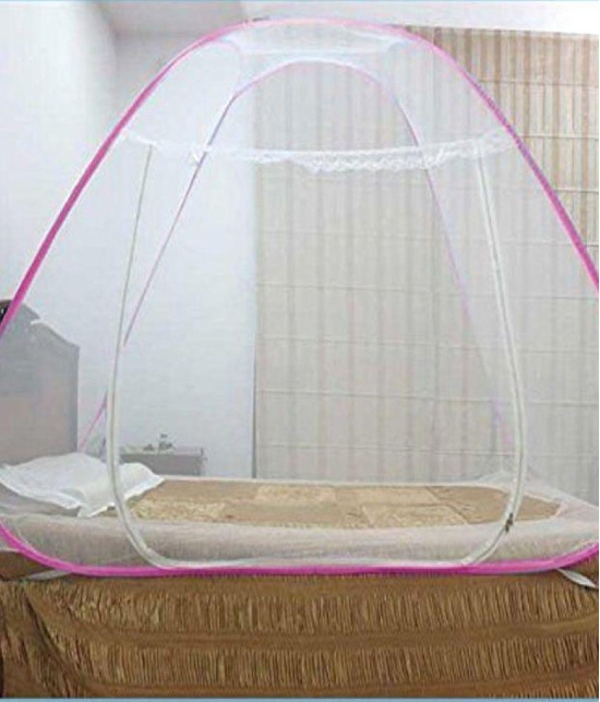 Healthgenie Double Bed Mosquito Net - Pink