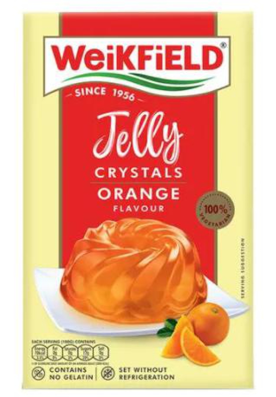 Weikfield Jelly Crystals Orange Flavour 90G