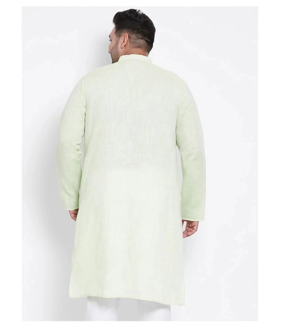 Hangup Green Linen Kurta - None