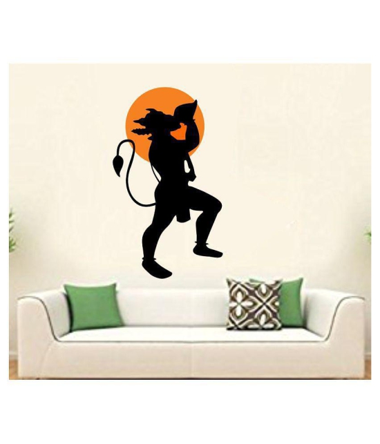 Asmi Collection Jai Hanuman Wall Sticker ( 96 x 56 cms )