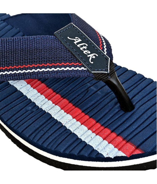 Altek - Blue Mens Thong Flip Flop - None