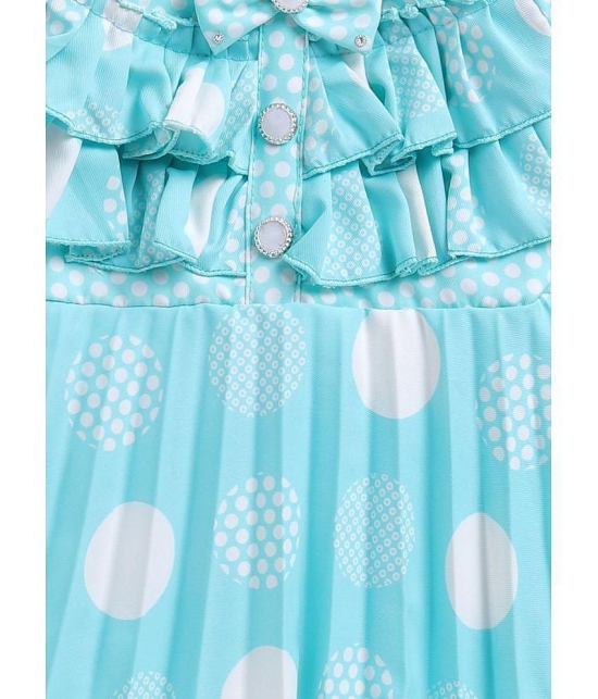 SmartRAHO - Blue Polyester Blend Baby Girl Frock ( Pack of 1 ) - None