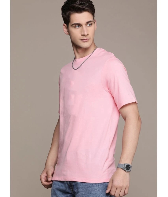 AKTIF Cotton Oversized Fit Printed Half Sleeves Mens T-Shirt - Pink ( Pack of 1 ) - None