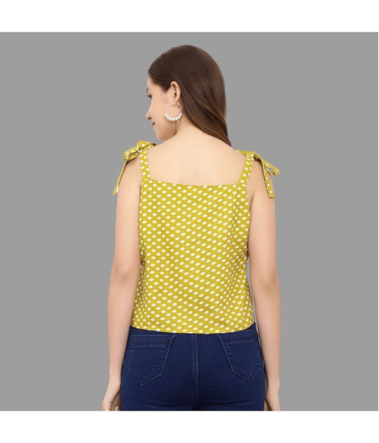 GALWIZ - Yellow Rayon Women's Regular Top ( Pack of 1 ) - None