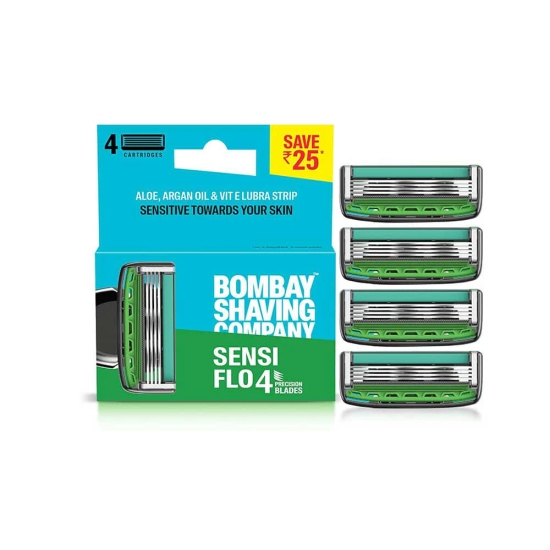 Sensi Flo4 Value Pack Razor  Pack of 4 Blade Cartridges-Sensi Flo4 Value Pack (Razor + Pack of 4 Blade Cartridges)