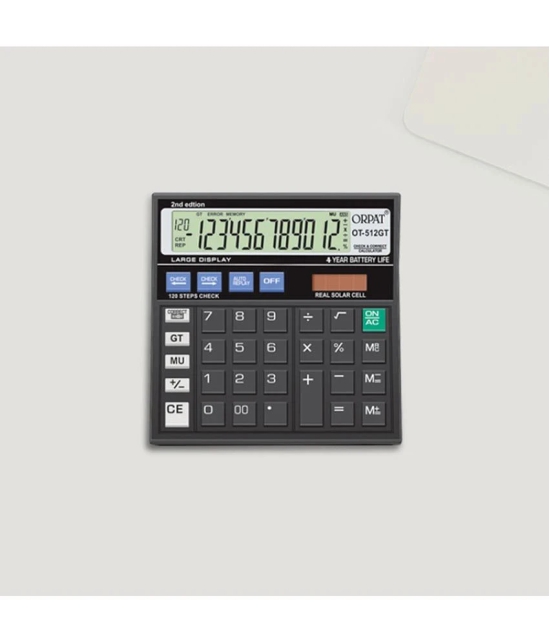 Orpat Desktop Calculators – OT-512 GT – Black