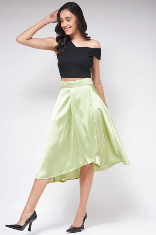 One Shoulder Crop Top With Flared Skirt S