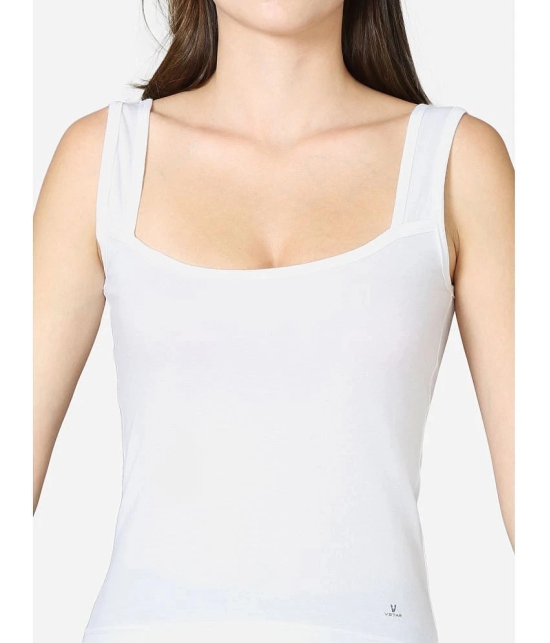 VStar Cotton Camisoles - White Single - None