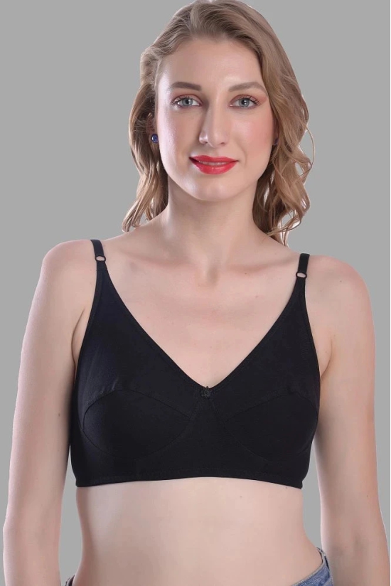 Madam - Multicolor Cotton Blend Non Padded Womens Everyday Bra ( Pack of 3 ) - None