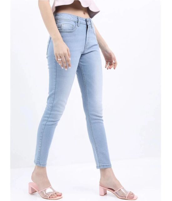 Ketch - Blue Cotton Blend Skinny Fit Womens Jeans ( Pack of 1 ) - None